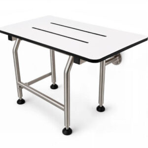 Phenolic Wall Mounted Folding Shower Seat with Legs